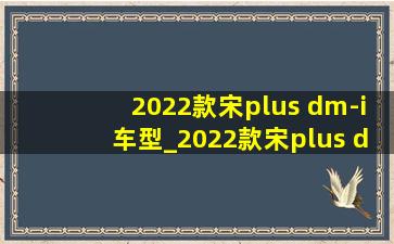 2022款宋plus dm-i车型_2022款宋plus dm-i